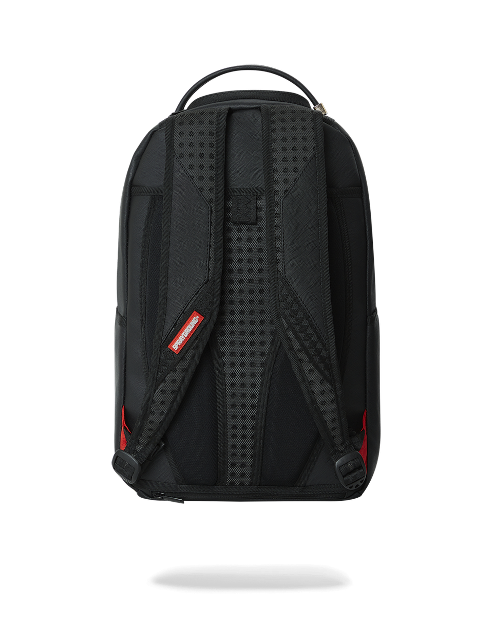 SHARK CENTRAL: 2.0: BLACK ON BLACK DLXSV BACKPACK-Sprayground-Zaini-Vittorio Citro Boutique