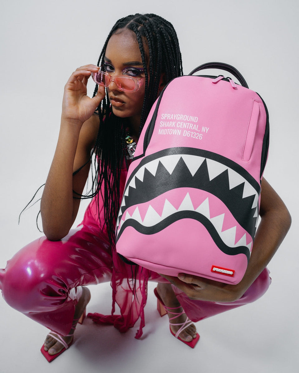 SHARK CENTRAL 2.0 PINK DLXSV BACKPACK-Sprayground-Zaini-Vittorio Citro Boutique