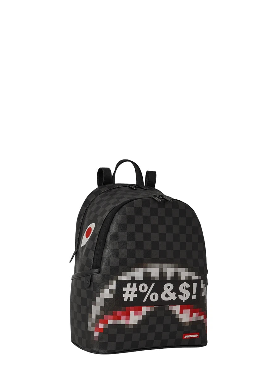 Zaino Sprayground Censored Savage Nero-Sprayground-Zaini-Vittorio Citro Boutique