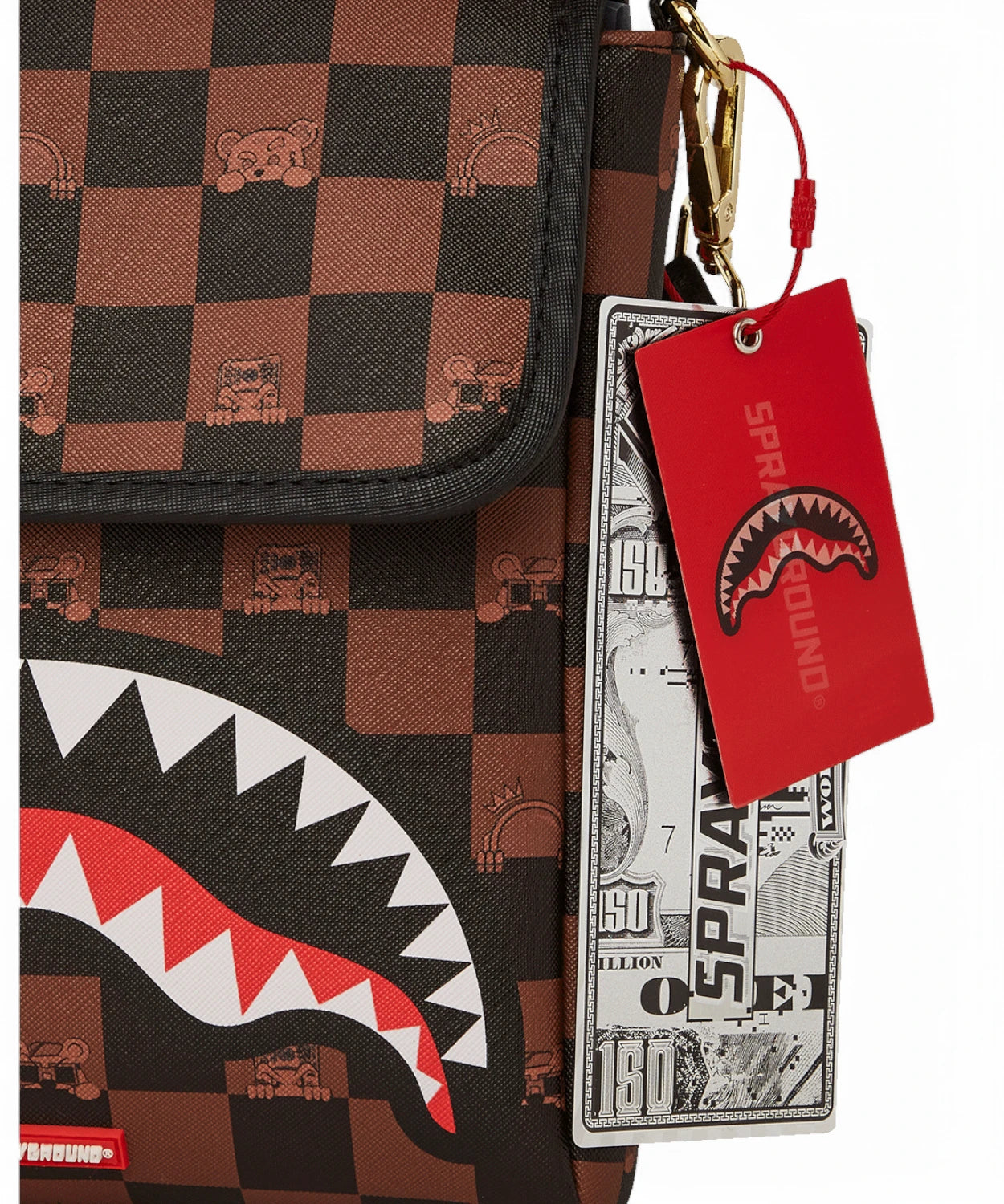 Messenger Sprayground Peeking Character Check-Sprayground-Tracolle & messenger-Vittorio Citro Boutique