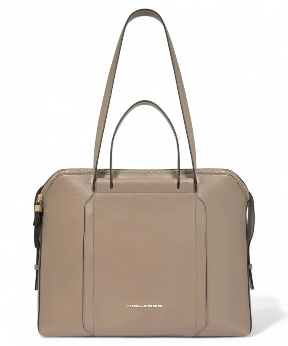 Borsa Porta Computer 14" e Porta iPad® a Tre Scomparti con Protezione Antiurto-Borse da lavoro-Piquadro-Vittorio Citro Boutique