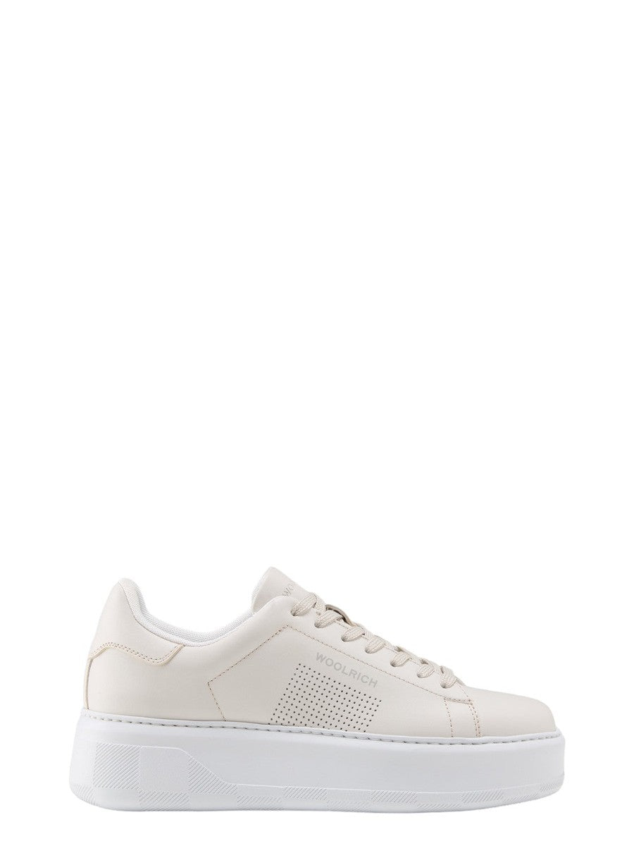 Sneakers Chunky Court in Pelle con Microforature-Woolrich-Sneakers-Vittorio Citro Boutique