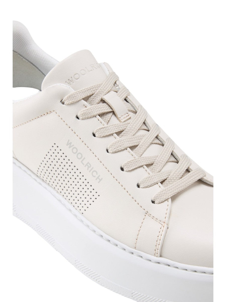 Sneakers Chunky Court in Pelle con Microforature-Woolrich-Sneakers-Vittorio Citro Boutique