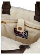 Borsa a mano furry bianca Colette morbida con tracolla-Mc2 Saint Barth-Borse a mano-Vittorio Citro Boutique