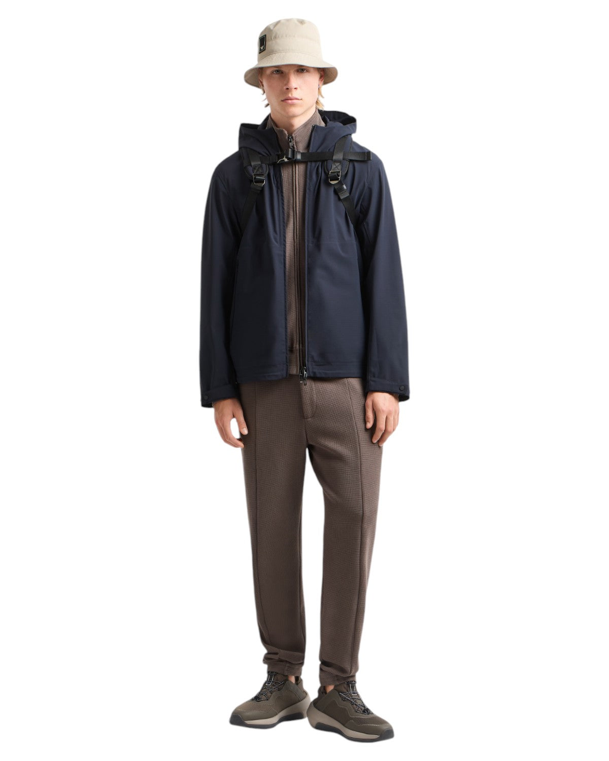 Blouson con Cappuccio in Nylon Water Repellent-Giacche-Emporio Armani-Vittorio Citro Boutique