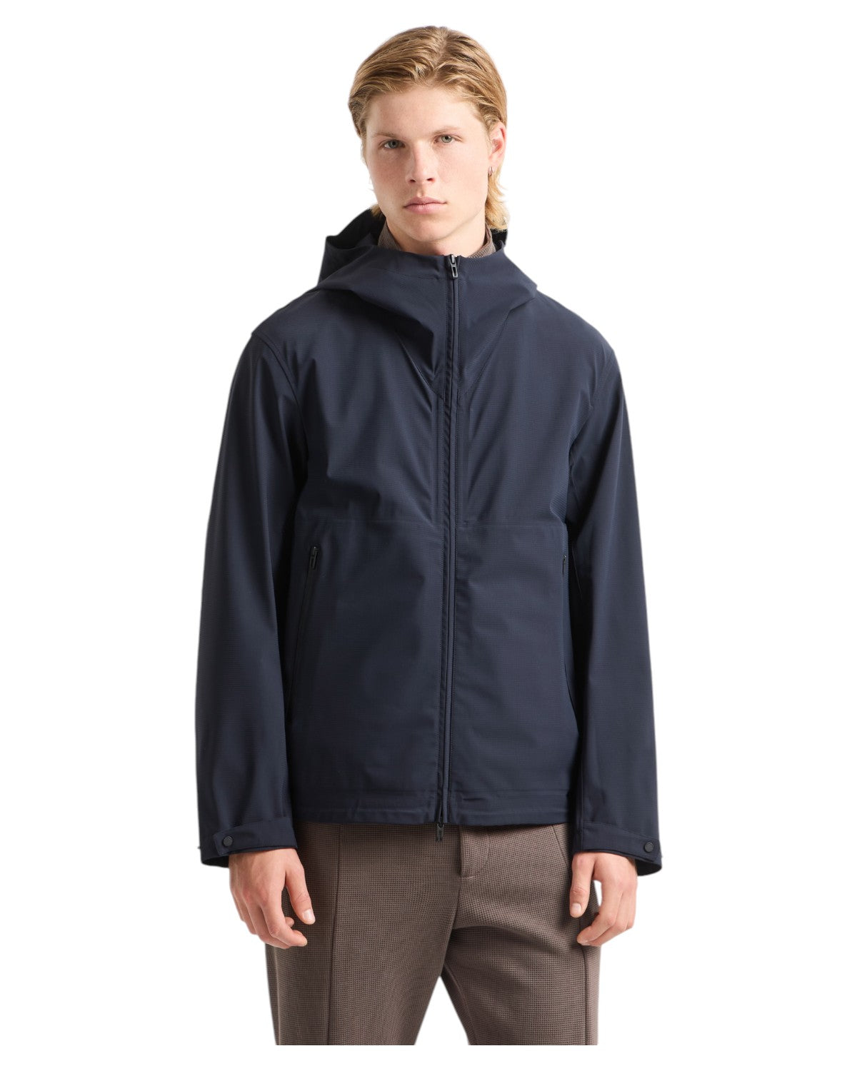 Blouson con Cappuccio in Nylon Water Repellent-Emporio Armani-Giacche-Vittorio Citro Boutique