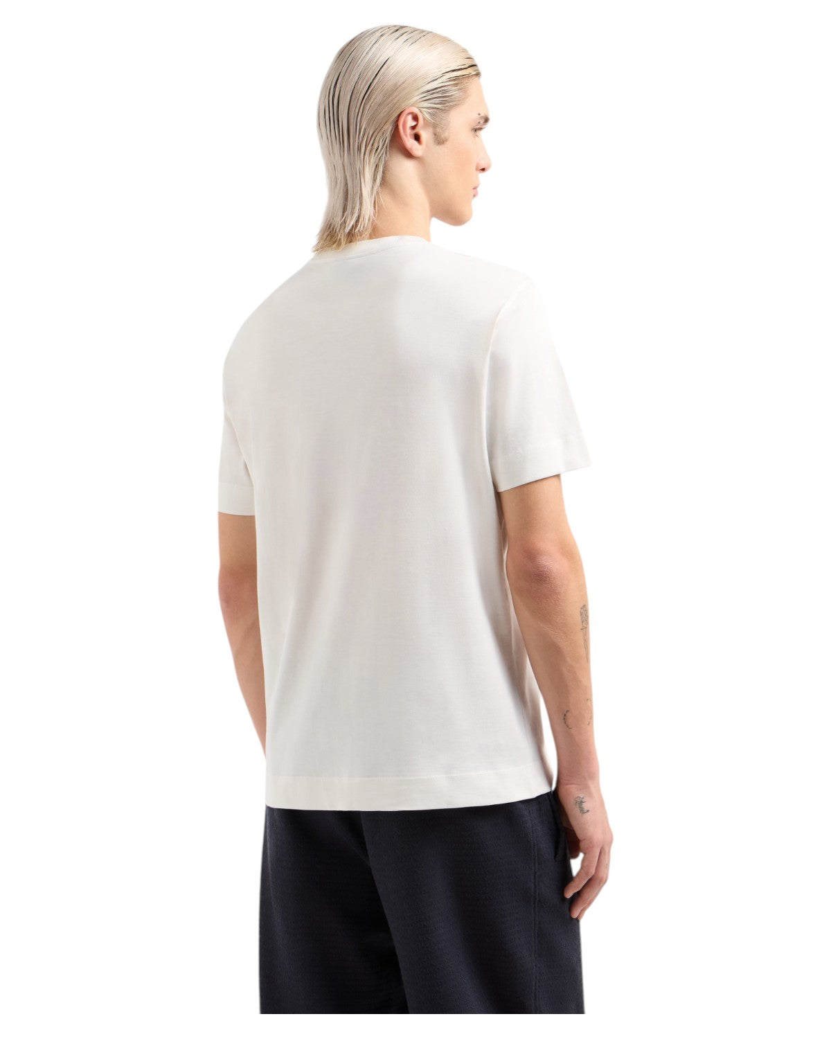 T-shirt relaxed fit in cotone puro-Emporio Armani-T-shirt-Vittorio Citro Boutique