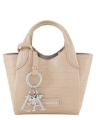 Shopper Piccola con Finish Stampa Cocco e Charm Logo-Borse a mano-Emporio Armani-Vittorio Citro Boutique