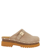 Zoccoli Dark Beige Cindy Cork-SCHOLL-Ciabatte-Vittorio Citro Boutique