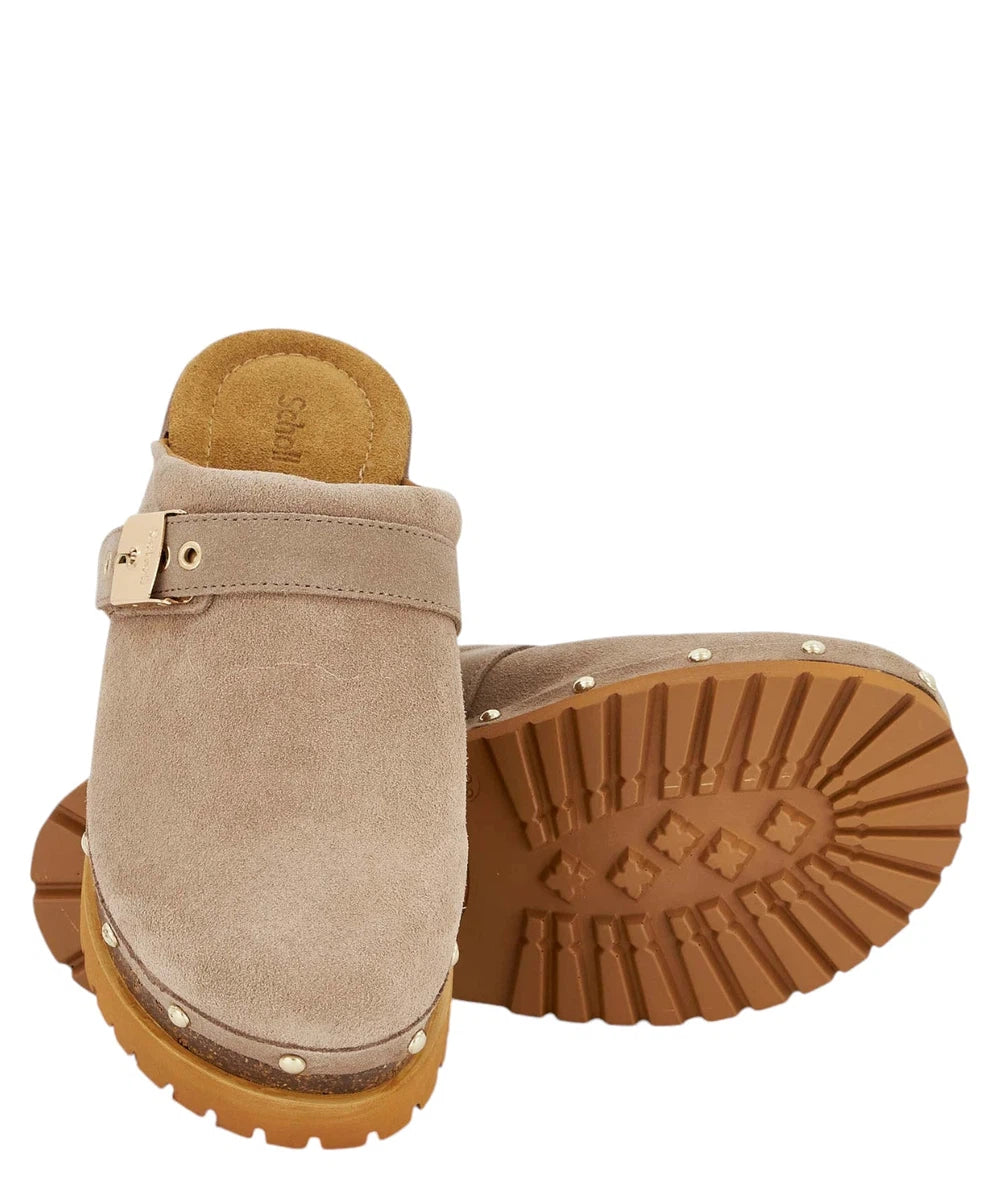 Zoccoli Dark Beige Cindy Cork-SCHOLL-Ciabatte-Vittorio Citro Boutique