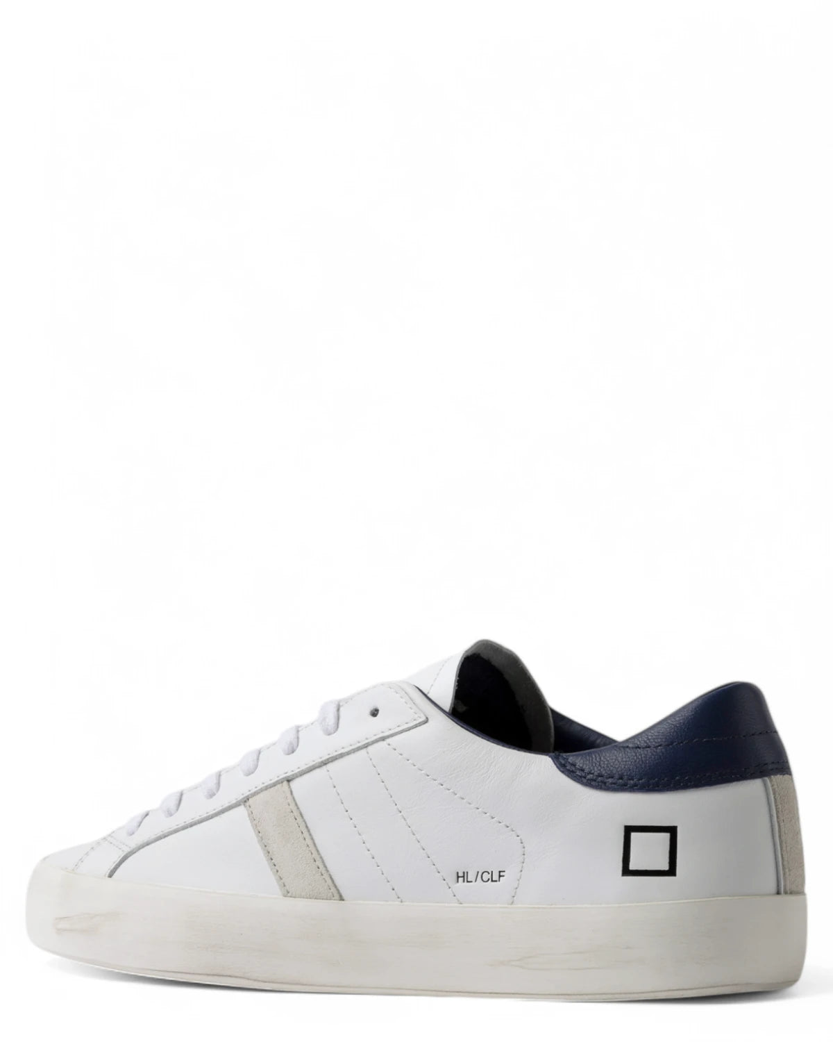 Sneakers Hill Low Calf White-Blue-Sneakers-D.A.T.E.-Vittorio Citro Boutique