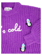 Maglione it's cold con patch pinguini-Mc2 Saint Barth-Maglieria-Vittorio Citro Boutique