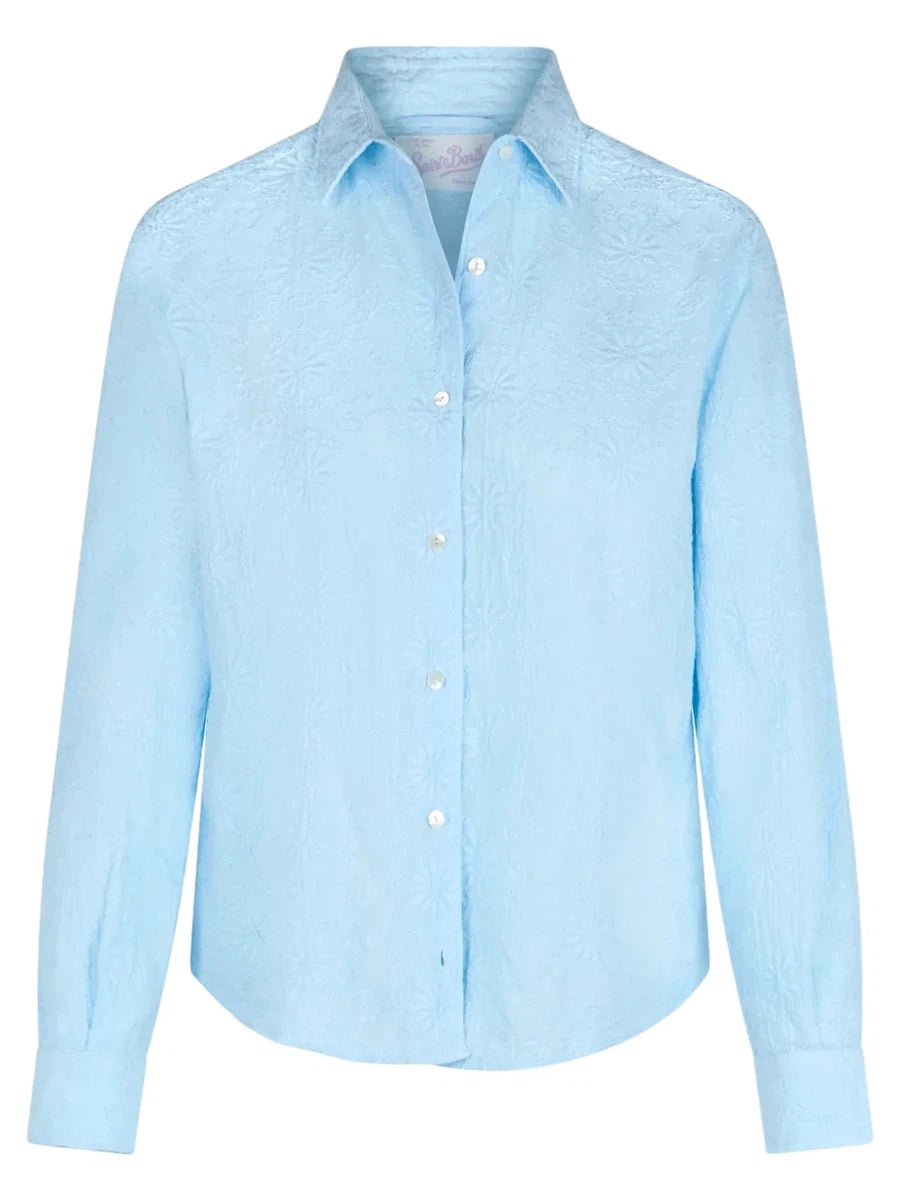 Camicia Classica Meredith in Cotone Sangallo-Mc2 Saint Barth-Camicie-Vittorio Citro Boutique