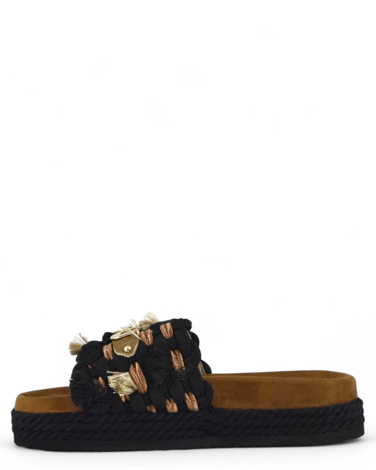 Monoband Rope Sandal Fringes Mou con Frange-Mou-Ciabatte-Vittorio Citro Boutique