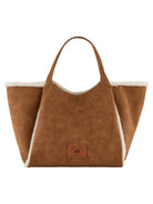 Maxi shopper effetto shearling Capsule Chalet-Emporio Armani-Borse a mano-Vittorio Citro Boutique