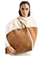 Maxi shopper effetto shearling Capsule Chalet-Emporio Armani-Borse a mano-Vittorio Citro Boutique