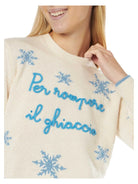 Maglione con scritta Per rompere il ghiaccio-Mc2 Saint Barth-Maglieria-Vittorio Citro Boutique