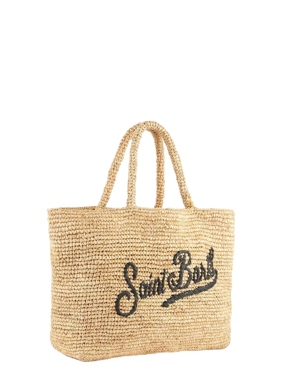 Borsa da Spiaggia in Rafia con Custodia in Cotone-Borse a spalla-Mc2 Saint Barth-Vittorio Citro Boutique