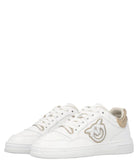 Sneakers Mandy 01 in Pelle con Logo Laterale Ricamato-Pinko-Sneakers-Vittorio Citro Boutique