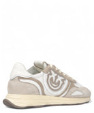 Sneakers Pinko in Pelle e Suede con Suola Sagomata e Logo-Pinko-Sneakers-Vittorio Citro Boutique