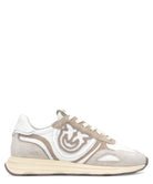 Sneakers Pinko in Pelle e Suede con Suola Sagomata e Logo-Pinko-Sneakers-Vittorio Citro Boutique