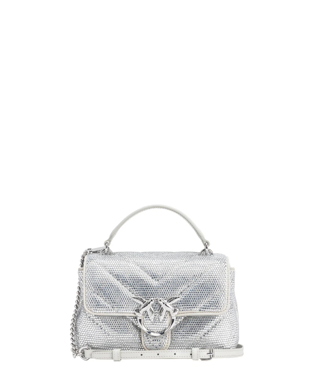 Love Lady Puff Mini con Strass – Borsa Chevron con Manico e Tracolla-Pinko-Borse a spalla-Vittorio Citro Boutique