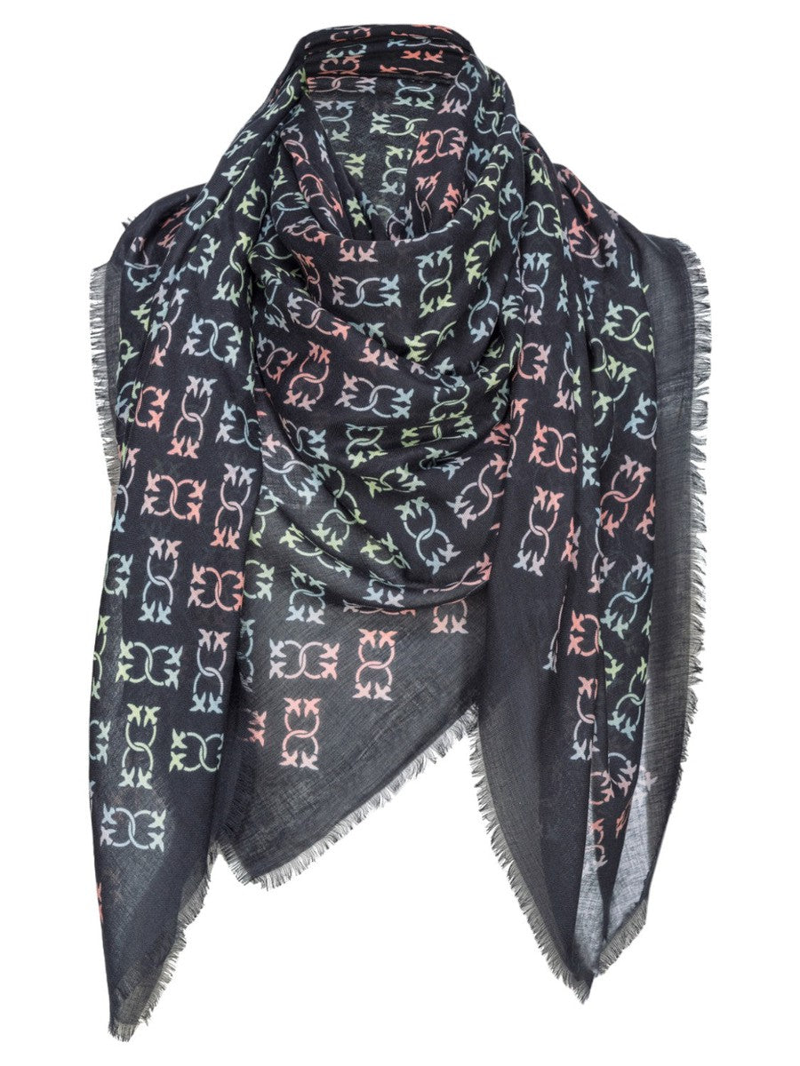 Spoletta Sciarpa Monogram Multicolor-Pinko-Sciarpe & stole-Vittorio Citro Boutique