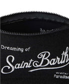 Pochette Aline in Lurex Nero con Ricamo Logo-Mc2 Saint Barth-Pochette-Vittorio Citro Boutique