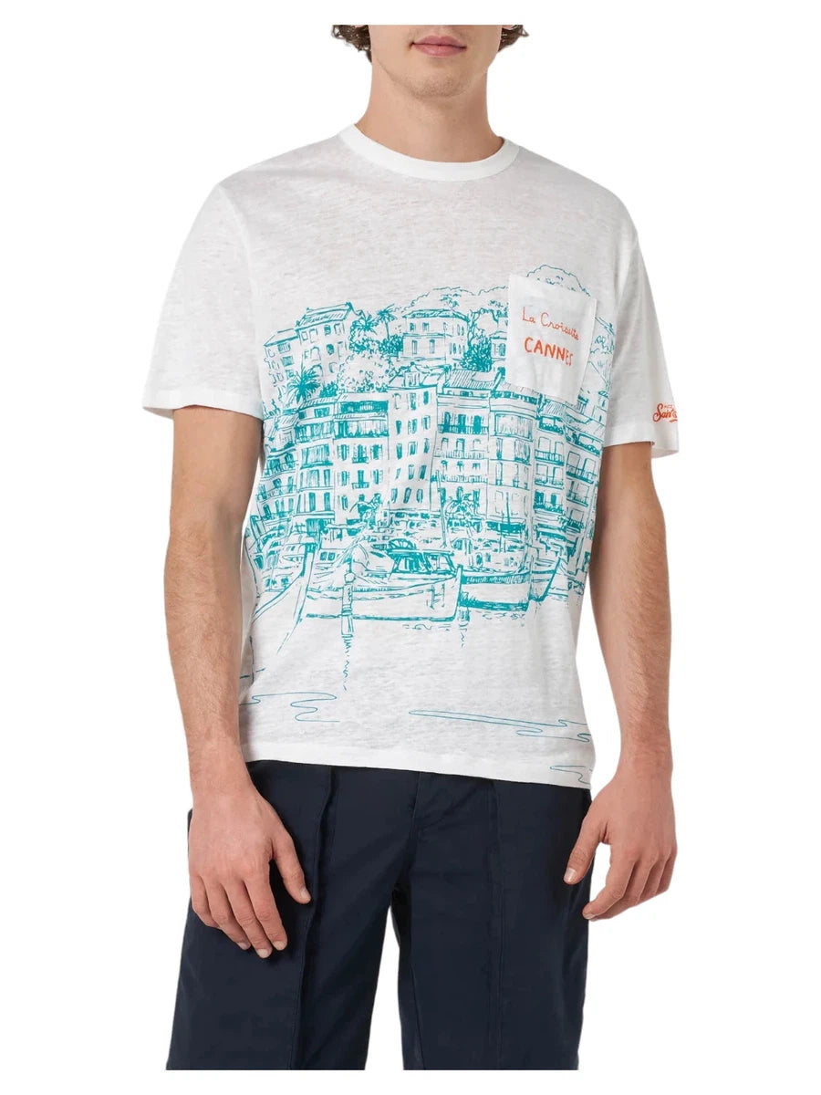 T-Shirt Uomo Ecstasea in Lino-Mc2 Saint Barth-Maglieria-Vittorio Citro Boutique