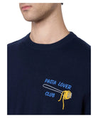 Maglione Heron Blu Pasta lover club-Mc2 Saint Barth-Maglieria-Vittorio Citro Boutique