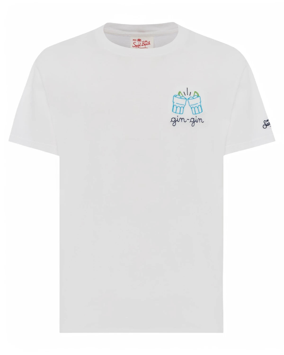 T-shirt Portofino Special Edition con Ricamo "Gin Gin"-Mc2 Saint Barth-T-shirt-Vittorio Citro Boutique