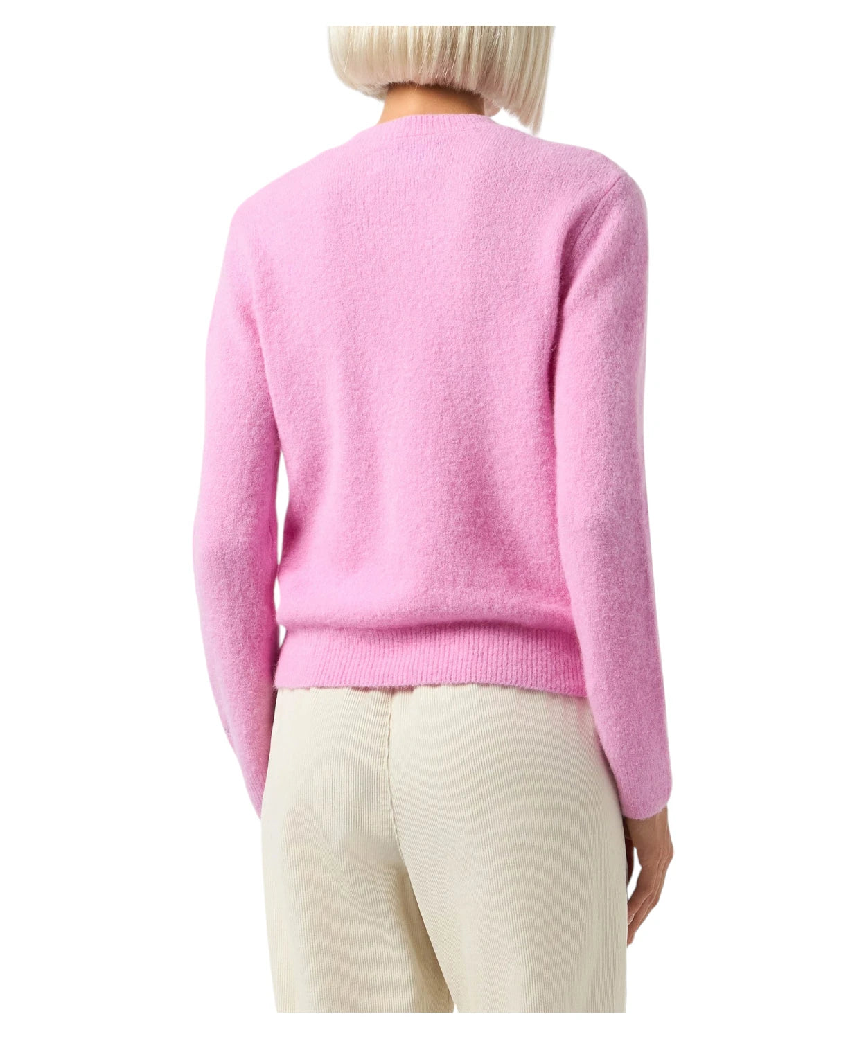 Maglione New Queen Rosa con Stampa Favolosa-Mc2 Saint Barth-Maglieria-Vittorio Citro Boutique