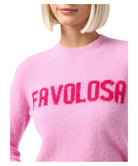 Maglione New Queen Rosa con Stampa Favolosa-Mc2 Saint Barth-Maglieria-Vittorio Citro Boutique