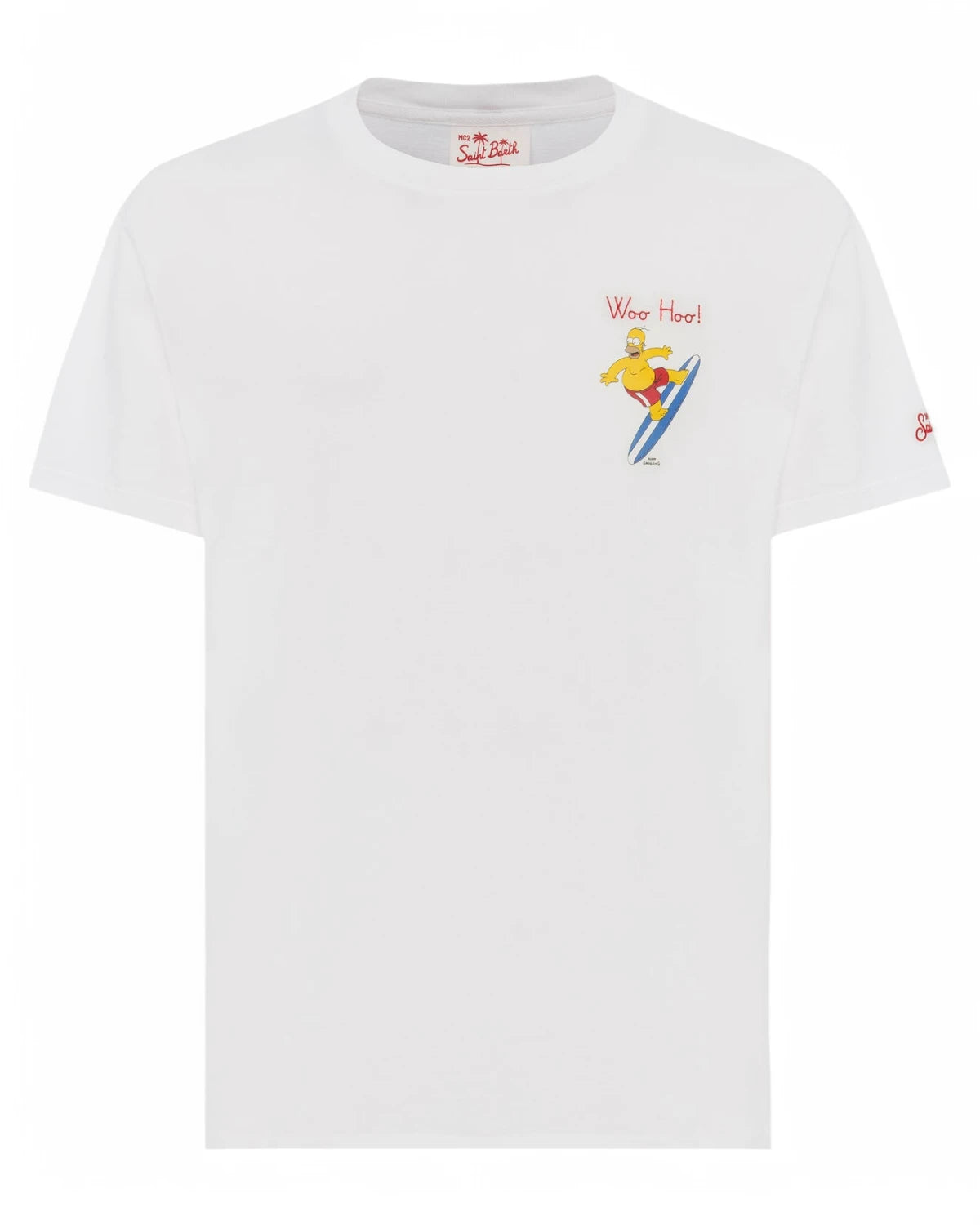 T-shirt Special Edition Homer Surfer in Cotone Organico-Mc2 Saint Barth-T-shirt-Vittorio Citro Boutique