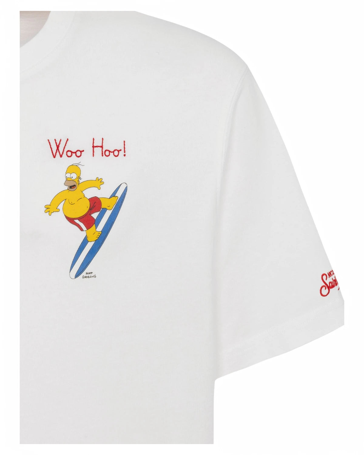 T-shirt Special Edition Homer Surfer in Cotone Organico-Mc2 Saint Barth-T-shirt-Vittorio Citro Boutique