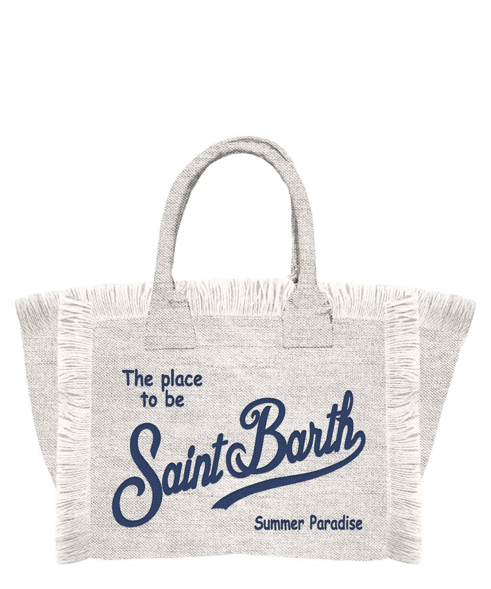 Borsa tote Vanity in lino-Mc2 Saint Barth-Borse a spalla-Vittorio Citro Boutique