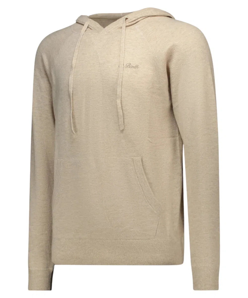 Maglione Willbur Hooded Knit in Lana e Cashmere Beige-Mc2 Saint Barth-Maglieria-Vittorio Citro Boutique