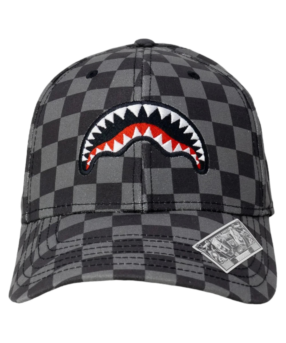 Cappello con Visiera Check Grey-Sprayground-Cappelli-Vittorio Citro Boutique