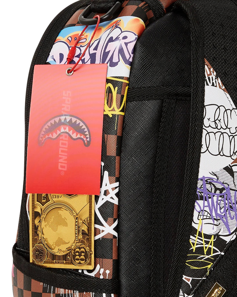 ZAINO SPRAYGROUND TAGGED UP SHARKS IN PARIS BACKPACK-Sprayground-Zaini-Vittorio Citro Boutique