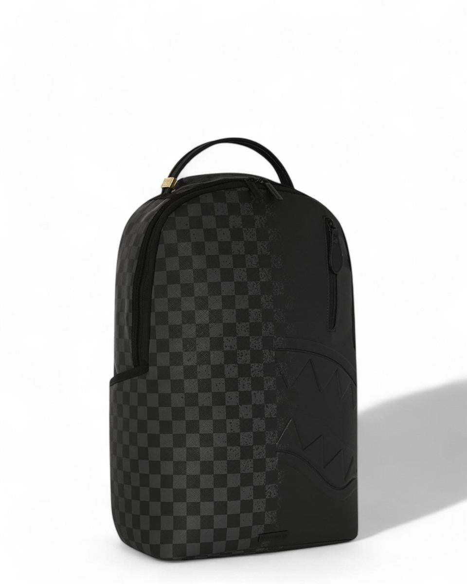 zaino sprayground half spritz black/grey check backpack-Sprayground-Zaini-Vittorio Citro Boutique