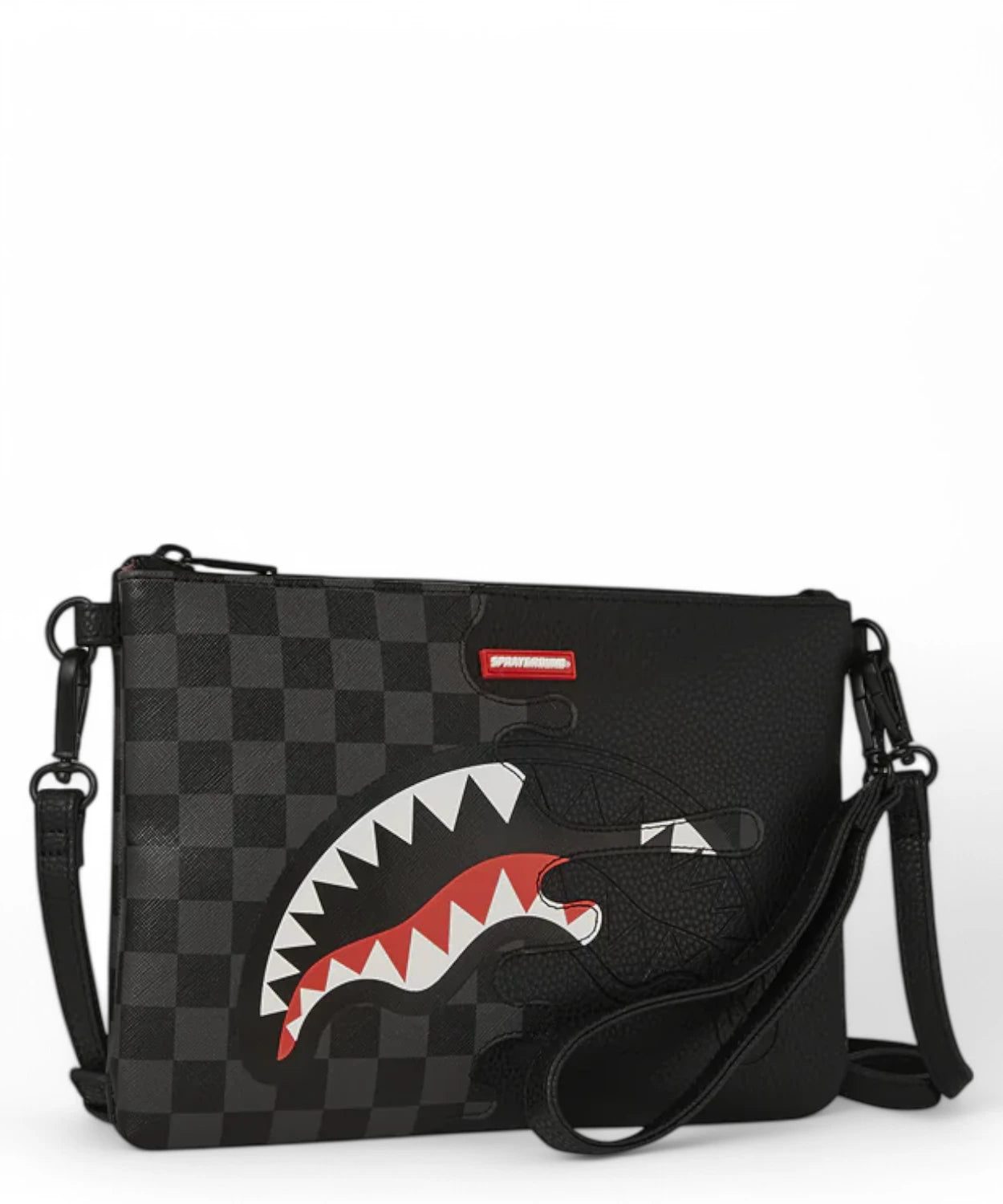 Sprayground Unfinished Shark Pouchette-Pochette-Sprayground-Vittorio Citro Boutique