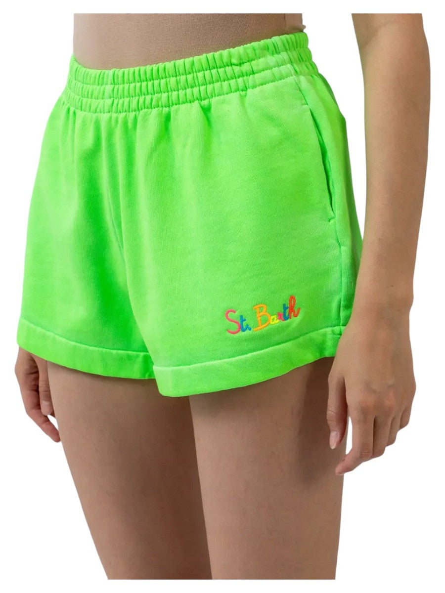 Pantaloncini Cate con Logo Ricamato-Shorts-Mc2 Saint Barth-Vittorio Citro Boutique