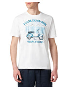 T-Shirt Uomo Cotone Edizione Speciale Vespa®: Forte dei Marmi Style-Mc2 Saint Barth-T-shirt-Vittorio Citro Boutique