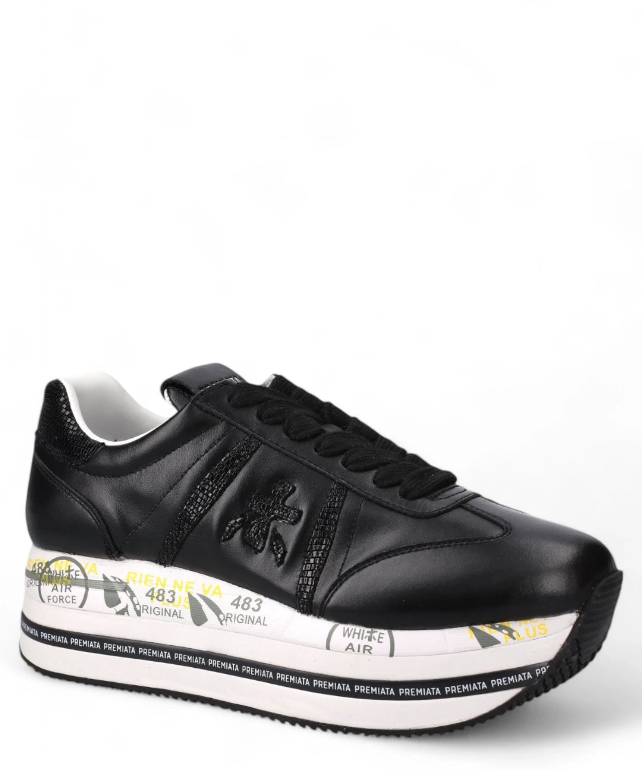 Sneakers Beth 7107 in Pelle con Suola Platform-Premiata-Sneakers-Vittorio Citro Boutique