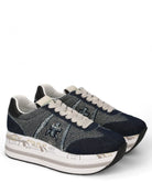 Sneakers Beth 6957 con Tomaia in Denim e Suola Platform-Premiata-Sneakers-Vittorio Citro Boutique