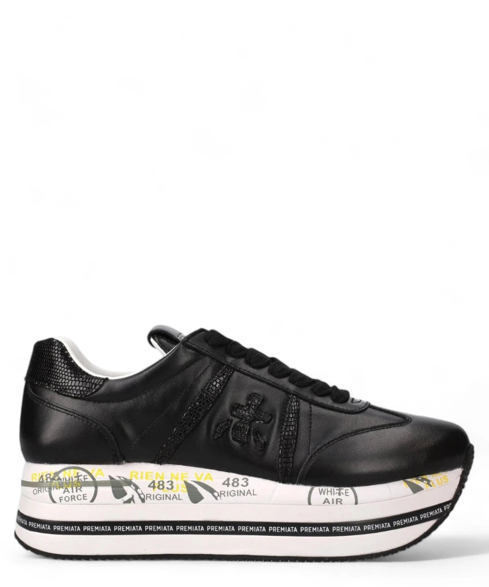 Sneakers Beth 7107 in Pelle con Suola Platform-Premiata-Sneakers-Vittorio Citro Boutique