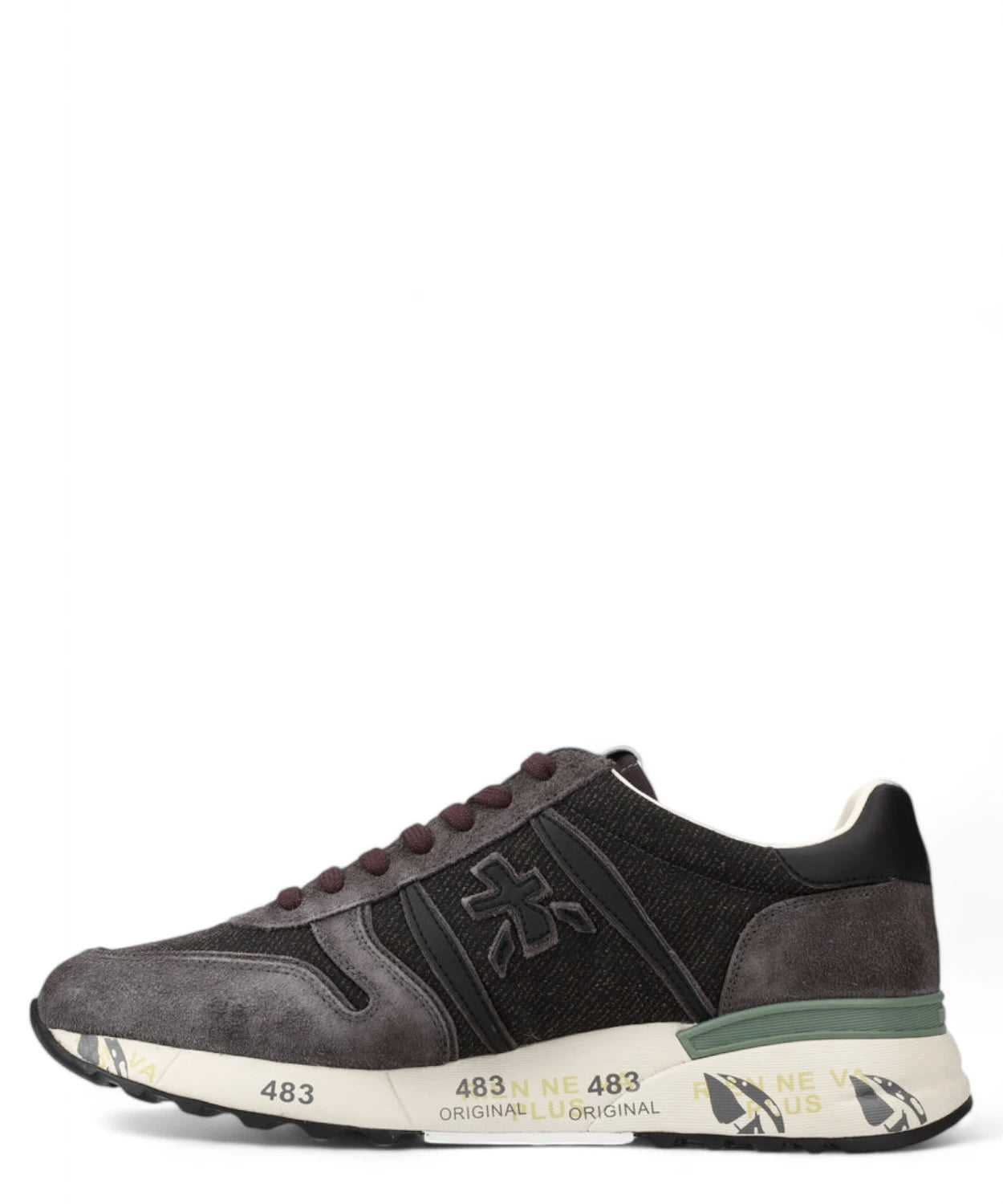 Sneakers Lander 6984 in Pelle Scamosciata Grigia e Nylon-Premiata-Sneakers-Vittorio Citro Boutique