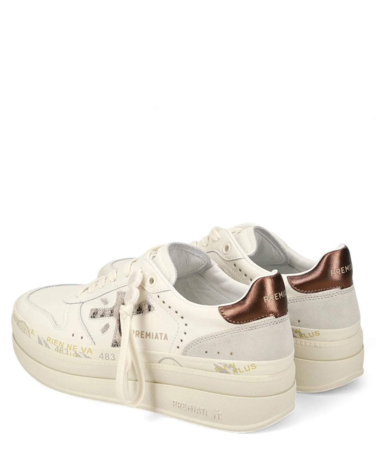 Sneakers MICOL 7035 con suola platform e timbri iconici-Premiata-Sneakers-Vittorio Citro Boutique