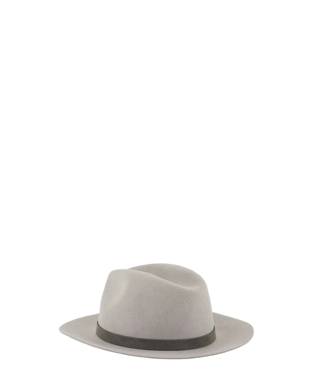 Cappello fedora in panno di lana con cinturino-Emporio Armani-Cappelli-Vittorio Citro Boutique