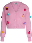 Cardigan corto garzato con maniche a sbuffo-Mc2 Saint Barth-Maglieria-Vittorio Citro Boutique